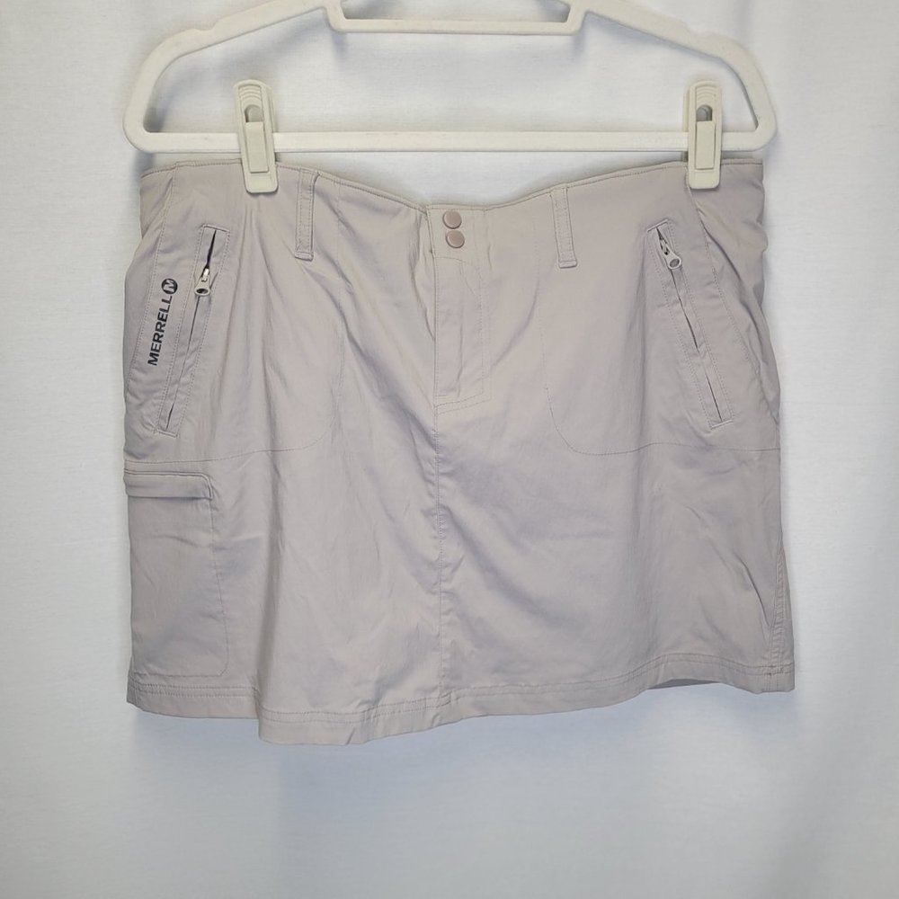 Merrell Women's Size 14 Skort Gray Cargo Pockets
